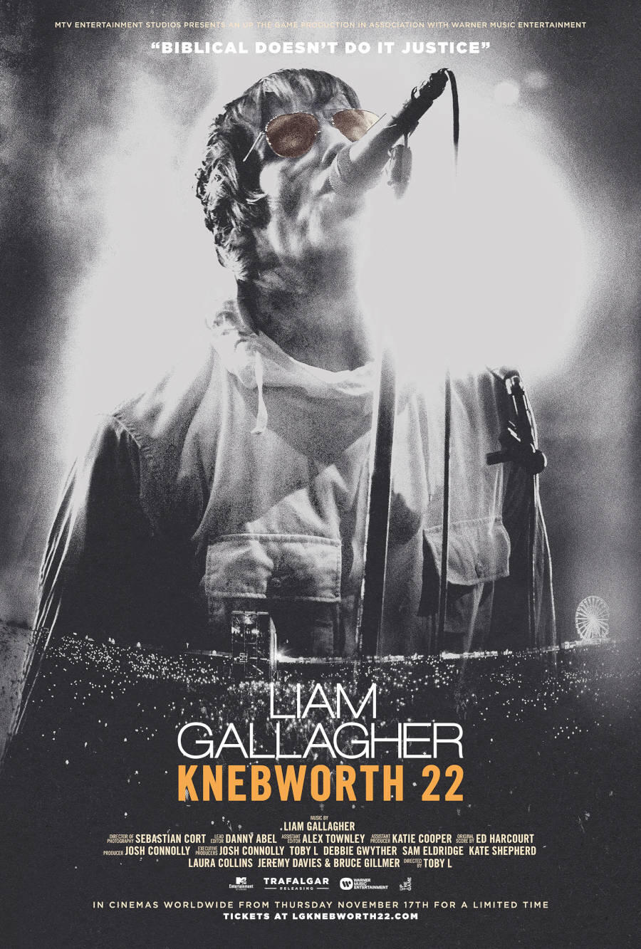Liam Gallagher 2022年 Knebworth Live ポスター Liam Gallagher - Knebworth 22 (2022) Showtimes | Fandango