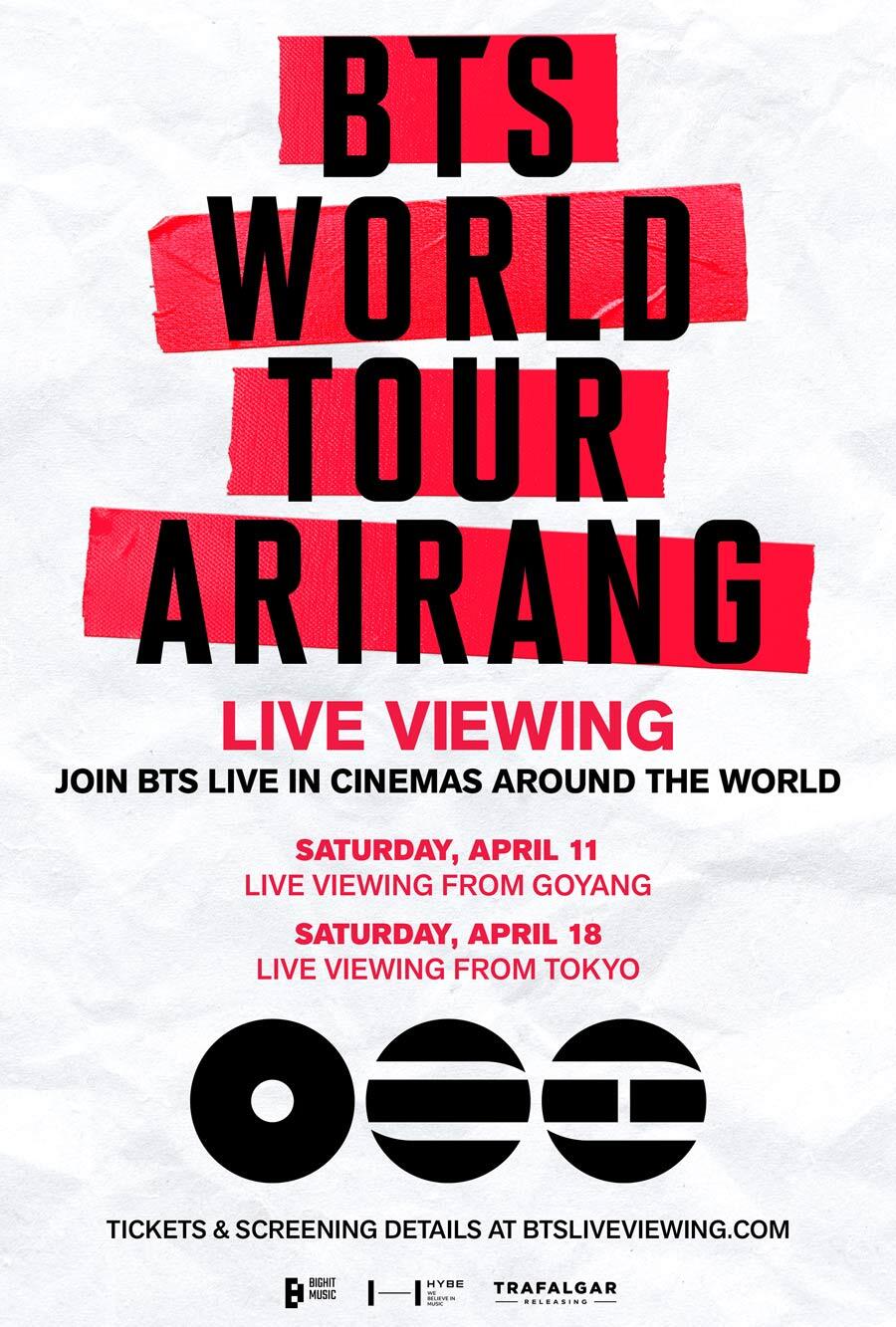 BTS WORLD TOUR 'ARIRANG' IN JAPAN: LIVE VIEWING (2026) | Fandango