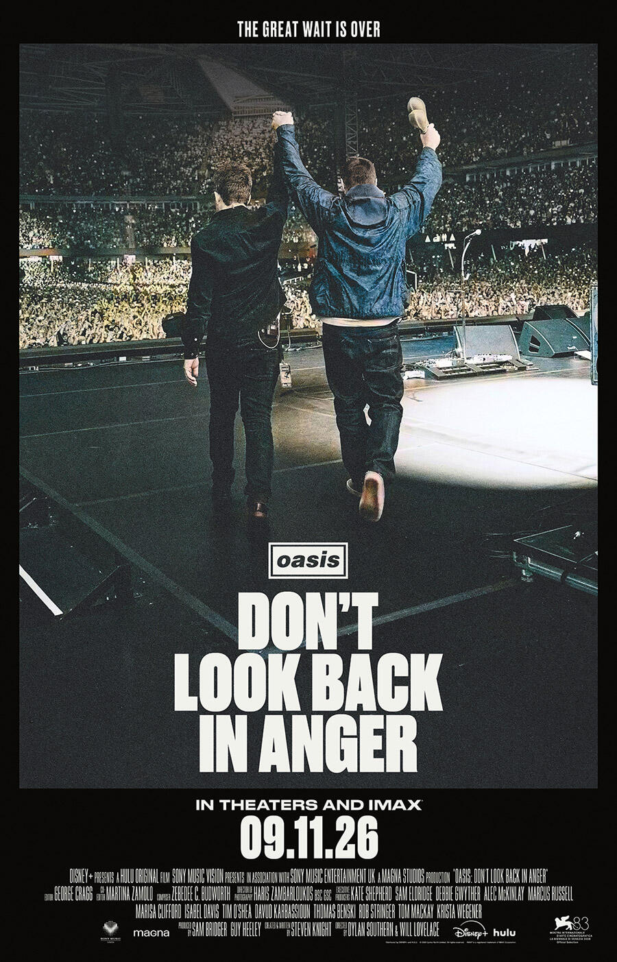 Oasis: Don't Look Back in Anger (2026) Showtimes | Fandango