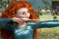 Snapshot: Jessica Chastain Takes Aim Channeling Disney Pixar's 'Brave'