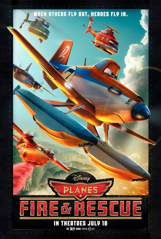  Dusty Flies High in Exclusive Poster for 'Planes: Fire and Rescue'