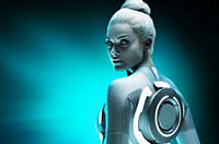 At the 'Tron: Legacy' Premiere with 'Tron' Star Beau Garrett