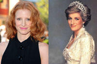 Jessica Chastain to Portray Princess Diana in Film About Real-Life Love Affair