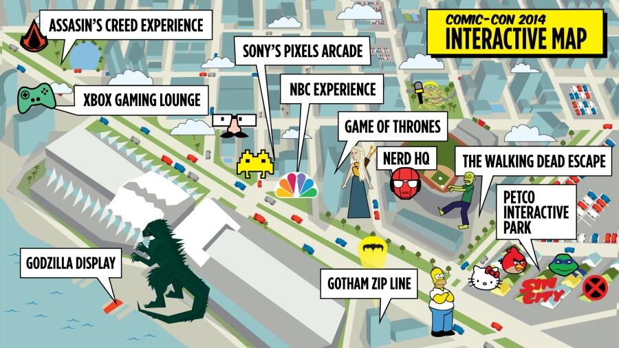 Watch an Interactive Guide to the Hottest Spots Outside ComicCon