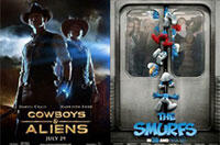 You Rate the New Releases: ‘Cowboys & Aliens,’ ‘The Smurfs’ and ‘Crazy, Stupid, Love’