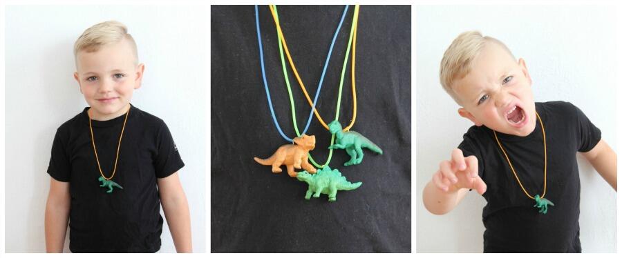 Dinosaur necklace shop for boy
