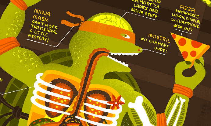 Infographic: The Anatomy of a Ninja Turtle