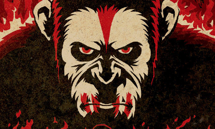 Fandango Original Art Dawn Of The Planet Of The Apes