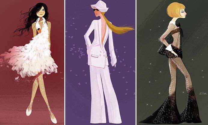 EXCLUSIVE ARTWORK: Outrageous Oscar Fashion