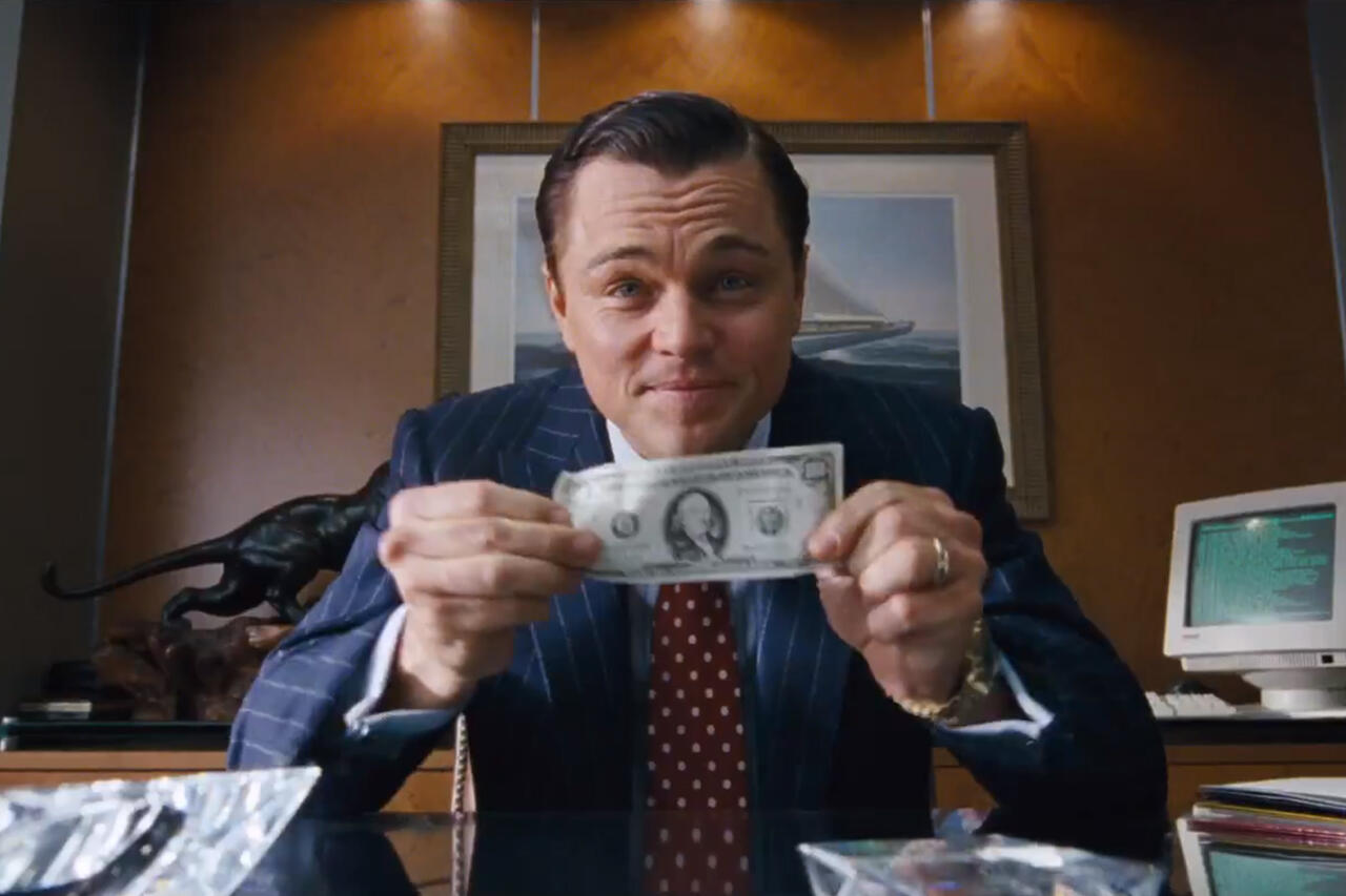 'The Wolf of Wall Street' Hits Home; Watch Leo in an Exclusive Clip from the Extras