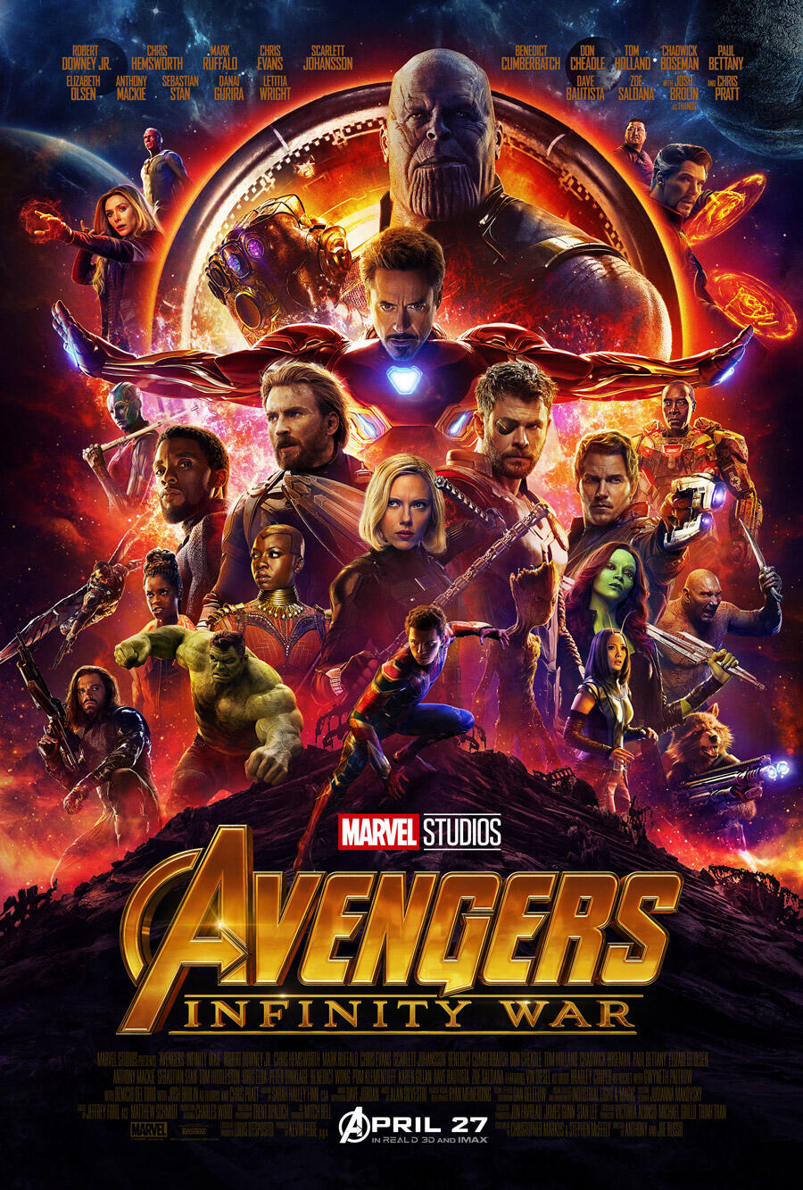 Avengers Infinity War An Imax 3d Experience 2018 Fandango