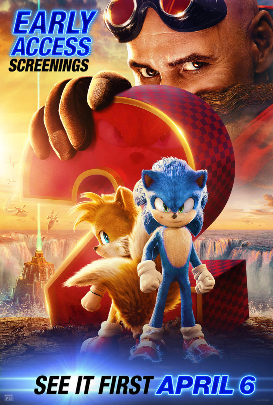 SEGAbits.com 💥 SEGA News on X: Based on data from the first two Sonic  movie posters, we asked an AI what a Sonic 3 poster would look like and  this is the