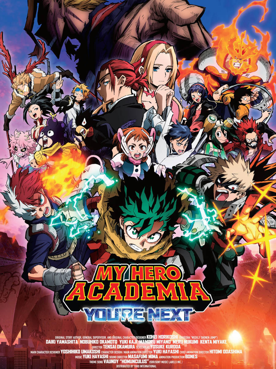 How to watch my hero academia in english online