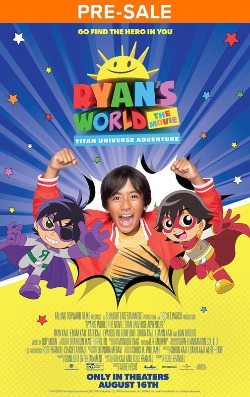 Ryan Gander Let the world take a ポスター Ryan's World the Movie: Titan Universe Adventure (2024) | Fandango
