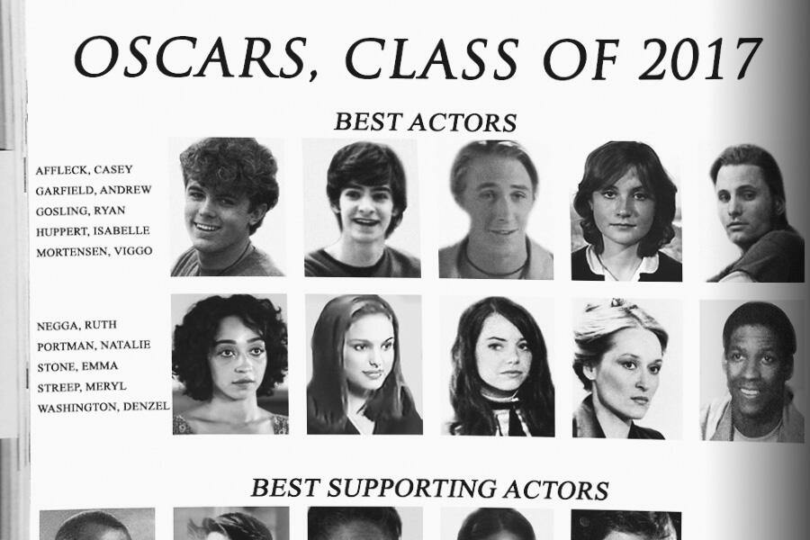 Presenting the Oscars, Best Acting Class of 2017 Yearbook Page