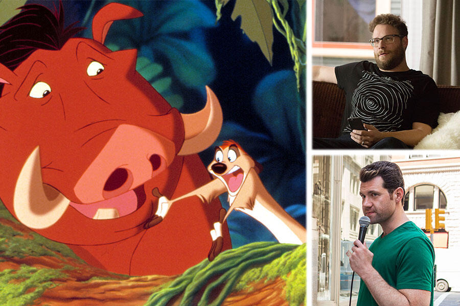 Seth Rogen and Billy Eichner Wanted for Timon and Pumbaa in 'The Lion King'