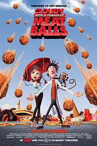 Cloudy with a Chance of Meatballs 3-D Movie Poster