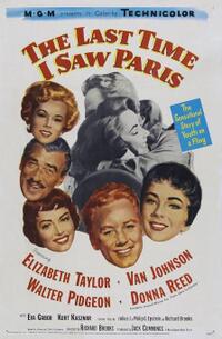 The Last Time I Saw Paris Movie Poster