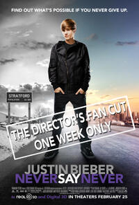 Justin Bieber Never Say Never: The Director's Fan Cut 3D Movie Poster