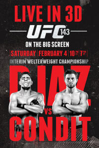 UFC 143 Live in 3D: Carlos Condit vs. Nick Diaz Movie Poster
