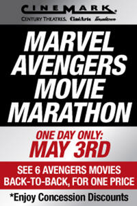Cinemark Marvel Avengers Movie Marathon Movie Poster