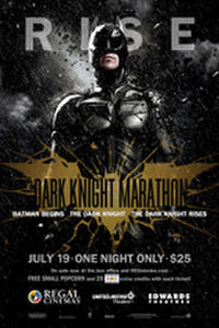 Regal's Dark Knight Marathon Movie Poster