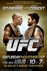 UFC 154: St-Pierre vs. Condit Movie Poster