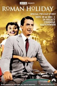 TCM Presents Roman Holiday Movie Poster