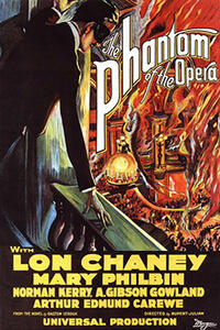 THE PHANTOM OF THE OPERA with Lon Chaney Movie Poster