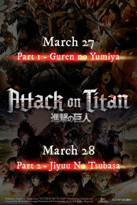 Attack on Titan Part 2 - Jiyuu No Tsubasa (2017) Movie Poster