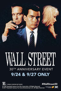 Wall Street 30th Anniversary Movie Poster