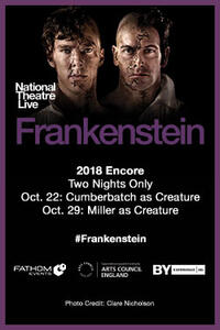 NT LIVE: FRANKENSTEIN Miller as Creature (2018 Encore) Movie Poster
