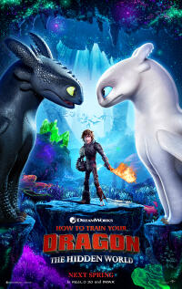 How to Train Your Dragon: The Hidden World 3D Movie Poster