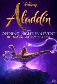 Aladdin Opening Night Fan Event Movie Poster