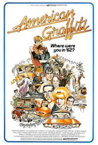 Double Feature: American Graffiti (1993) / Dazed and Confused (1973) Movie Poster
