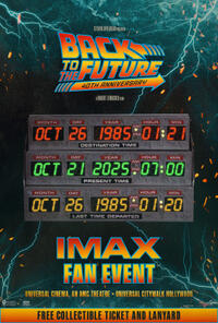 Back to the Future: 40th Anniversary IMAX Universal Citywalk Fan Event (2025) Movie Poster