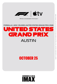 F1® on Apple TV Live in IMAX: US Race (2026) Movie Poster
