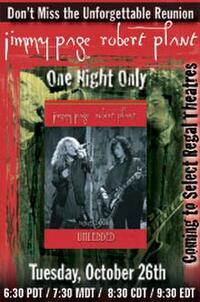 Page & Plant Concert Movie Poster