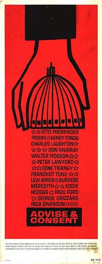 Advise and Consent Movie Poster