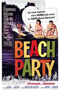 Beach Party / The Girls on the Beach Movie Poster