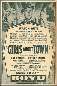 Double Feature: GIRLS ABOUT TOWN / JEWEL ROBBERY