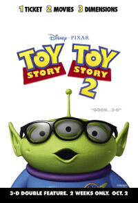 Toy Story 1 & 2 in 3D Double Feature Movie Poster