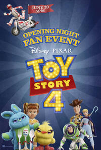 Toy Story 4 Opening Night Fan Event Movie Poster