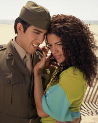 Joe Arquette and Patricia Mota in "G.I. Jesus."