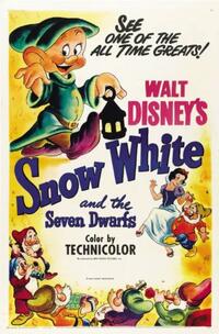 Poster art for "Snow White and the Seven Dwarves."