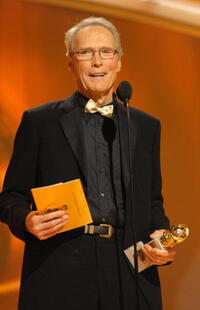 Clint Eastwood accepts the award for Best Foreign Language Film for "Letters from Iwo Jima" at the 64th Annual Golden Globe Awards 