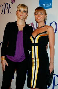 Actresses Reese Witherspoon and Christina Ricci at the L.A. premiere of "Penelope."