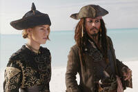 Keira Knightley and Johnny Depp in "Pirates of the Caribbean: At World's End."
