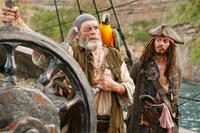 David Bailie and Johnny Depp in "Pirates of the Caribbean: At World's End."