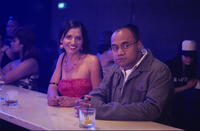 Princess (Maryjane McKibbin-Schwenke) and Albert (Oscar Kightley) at the bar in "Samoan Wedding."